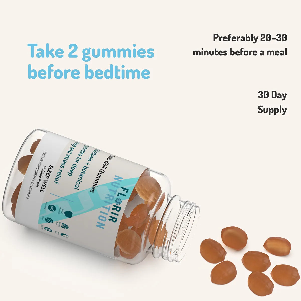 Premium Sleep Well Gummies (60 Gummies)
