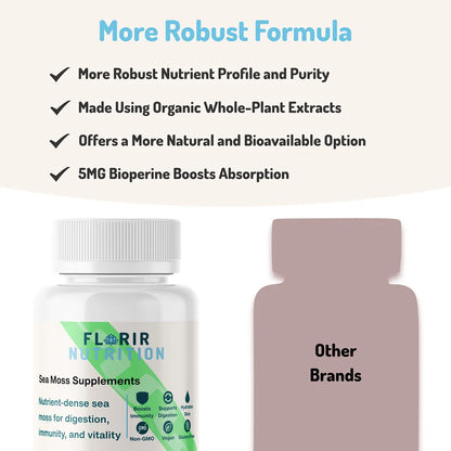 Premium Organic Sea Moss Supplement. (60 Capsules)